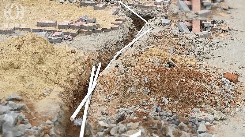 深圳横岗老旧楼宇监控安装(园区),隐蔽走线怎么做 图2