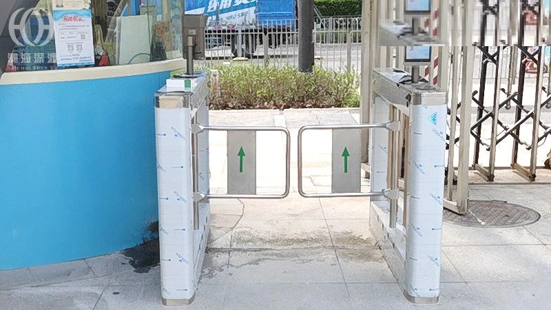 深圳新安科技园门禁安装,门磁与闭门器怎么配 图1