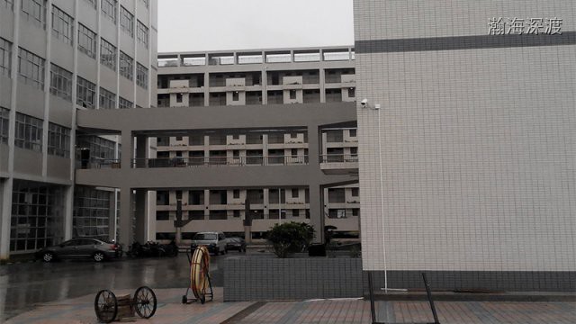 深圳工厂园区外围监控安装