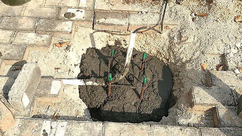 深圳罗湖科技园监控安装，雨水管附近怎么施工