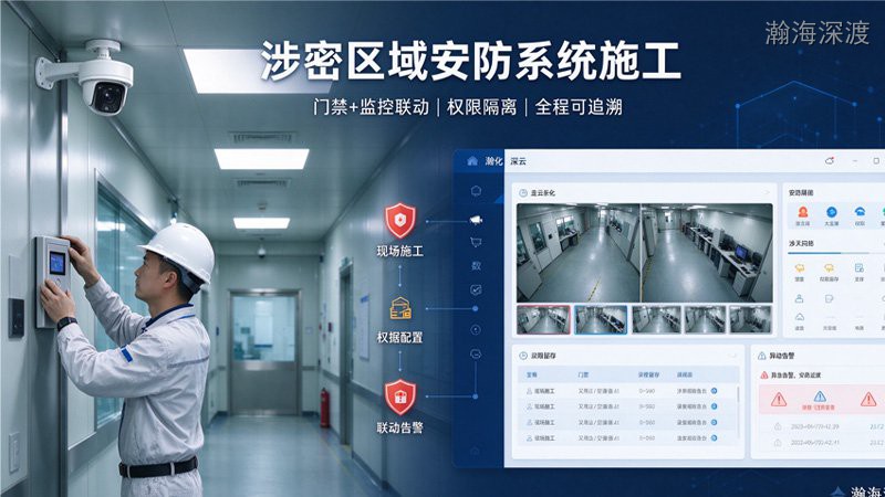 深圳研发实验室监控安装，涉密区域安防监控点位规划