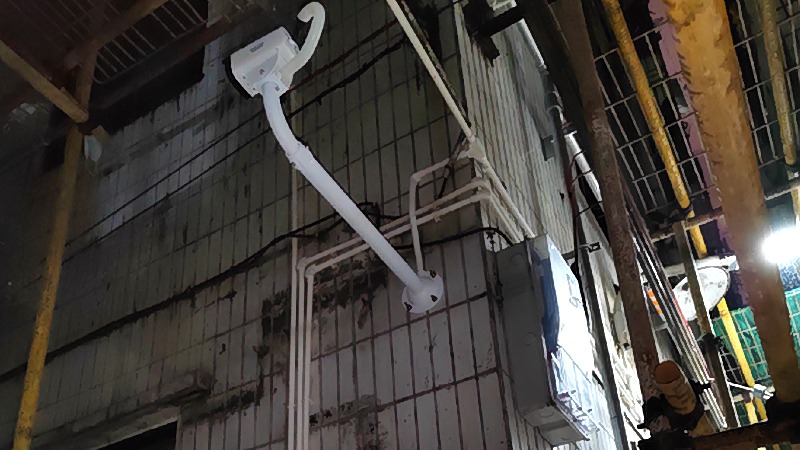 施工笔记：深圳宝安监控安装 餐饮店监控安装参考实例，监控系统安装